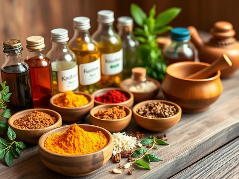 Traditional Ayurveda herbs and natural remedies
